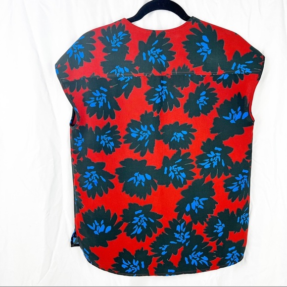 J. CREW Sleeveless Floral Top - Picture 3 of 7